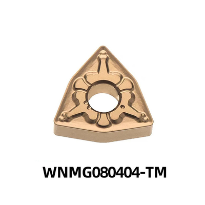 WNMG080404-TM উচ্চ তাপমাত্রার সংকর ধাতু এবং অ-লৌহঘটিত উপাদানের জন্য প্রতিস্থাপনযোগ্য সূচকযোগ্য CNC কার্বাইড টার্নিং সন্নিবেশ